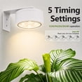thumbnail image 6 of 2-Pack Rechargeable Cordless Grow Light for Indoor Plants Wireless Grow Lamp, Magnetic, mini Full Spectrum battery operated led grow lights for indoor plants,grow light bulbs, 6 of 10