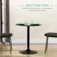 thumbnail image 4 of HOMCOM Round Dining Table with Steel Base, Non-slip Pad for Living Room, 4 of 10
