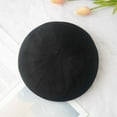 thumbnail image 4 of CoCopeanut Topi Baret Musim Gugur Wanita Baret Felt Gaya Inggris Mode Anak Perempuan Topi Baret Wanita Warna Solid Topi Musim Dingin Tebal Topi Wanita, 4 of 6