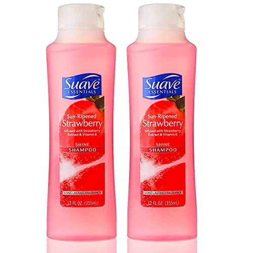 Suave Essentials Sun Ripened Strawberry Shampoo 12 oz - Pack of 2