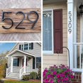 thumbnail image 3 of 12.5 cm/6 inch High Floating House Numbers - Black Door Numbers - Large Door Number - House Signs (7), 3 of 5
