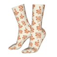 thumbnail image 5 of Bingfone Hand Drawn Snake Prirnt Women's Men's Fun Pattern and Solid Crew Socks-1 Pair Pack-Cool & Classic Novelty Design Gifts, 5 of 7