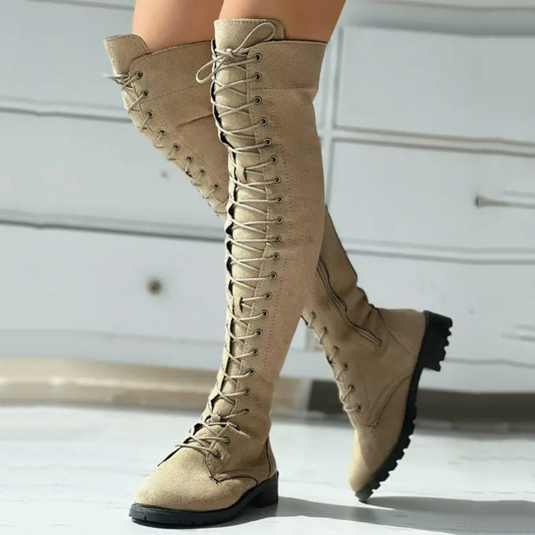 Brown Thigh High Army Boots Thigh High Flip Flops Military Flip