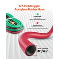 thumbnail image 4 of VEVOR Oxygen Acetylene Torch Kit 12PCS Gas Welding Cutting Torch Kit 177'' Hose, 4 of 9