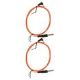 thumbnail image 3 of 2 piezas de cable de clip para tatuaje con interfaz de CC, cabezal curvo, transmisión estable, 1,8 m de largo, 2,2 mm de diámetro, cable para máquina de tatuaje, color naranja, 3 of 10