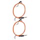 thumbnail image 3 of Cable de Clip para tatuaje, interfaz DC, cabezal curvo, transmisión estable, 1,8 m de longitud, 2,2mm de diámetro, Cable para máquina de tatuaje, color naranja, 2 uds., 3 of 14