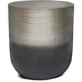 thumbnail image 1 of Allora Contemporary 19" Metal Side Table in Silver Ombre, 1 of 6