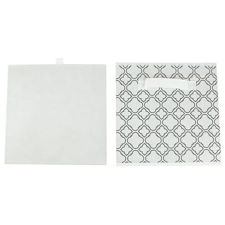 Quatrefoil Collapsible Non Woven Storage Cube White Walmart Com Walmart Com