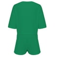 thumbnail image 4 of Pyhlmscde Women Summer Two Piece Outfits Sweatsuits 2025 Casual Lounge Skirt Shorts Matching Sets Trendy Short Sleeve Clothing,Summer Outfits for Women 2 Piece Set, 4 of 7