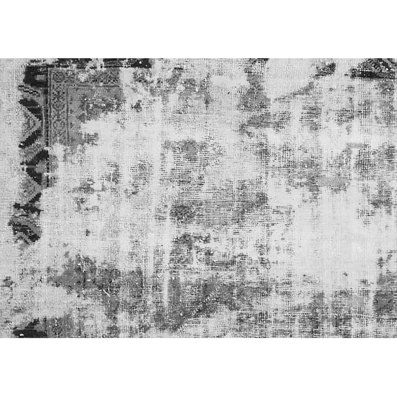 Ahgly Company Indoor Rectangle Abstract Gray Modern Area Rugs, 8' x 12'