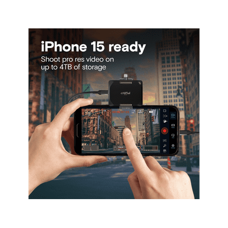 Crucial - X10 Pro 1TB USB-C External SSD - Black