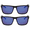 Blue Mirror, variant on OWL Men's Sporty Polarized Sunglasses - UV 400, Stylish Eyewear - Ideal for Outdoor Activities - Orange Mirror, Blue Mirror