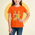 thumbnail image 4 of PWPSG Kids 100 Days of School Shirt Boys Girls Summer Short Sleeve Crewneck Tee Back to School Casual Short Sleeve Top 100th Day Smarter Print Tops Orange 3-4 Years, 4 of 5