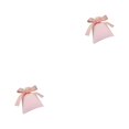 thumbnail image 1 of Destyer Bag Bowknot Pouches Drawstring Packaging Organizer Storage Earrings Gift Light Pink 7*9cm 2Set, 1 of 6
