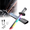 thumbnail image 2 of Led Mist & Spark Costume Sword with Auto Eject - Motion-Activated Sound & Fog Effects for Cosplay, Display & Themed Events, Usb-C Rechargeable, 2 of 9