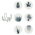 thumbnail image 1 of Posavasos de 6 piezas, con base de corcho, almohadilla de protección de escritorio, para colocar tazas y tazas, posavasos redondo de piedra cerámica., 1 of 5