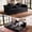 Black, variant on Kelyda 72" Boneless Convertible Loveseat Sofa Bed, Pull Out Futon Couch with Storage & Cupholder, Black