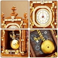 thumbnail image 3 of Juego de bloques de construcción HJPLPXH, reloj de péndulo retro con reloj real, 3 of 7