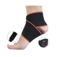 thumbnail image 3 of SHAR One Pair (Gray, Non-Slip) Adjustable Breathable Elastic Nylon Ankle Support Brace Fit Most Sizes Sports Use, 3 of 5