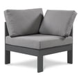 thumbnail image 1 of Meridian Furniture Nizuc Fauteuil d'Angle de Patio Extérieur Gris, 1 of 8