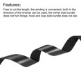 thumbnail image 4 of Unique Bargains Reusable Cable Ties 10 Meters 20mm Hook and Loop Cord Wraps Black Fasten, 4 of 5