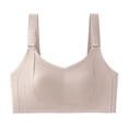 thumbnail image 5 of Bixock Push Up Bra for Women No Underwire Plus Size Print Wireless Tank Bra Front Closure Abjustable Straps Soft Thin Cups Daily Women Under Wear, 5 of 5