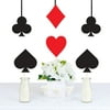Big Dot of Happiness Las Vegas - Card Suits Decorations DIY Casino Party Essentials - Set of 20