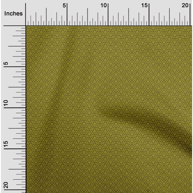 oneOone Tissu en Viscose Chiffon Imprimé Triangle par Yard 42 Pouces de Large