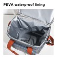 thumbnail image 3 of Bolsa De Pícnic Bolsa de picnic de doble capa Paquete de picnic impermeable para viajes de camping (gris) Sywqhk Para Estrenar, 3 of 9