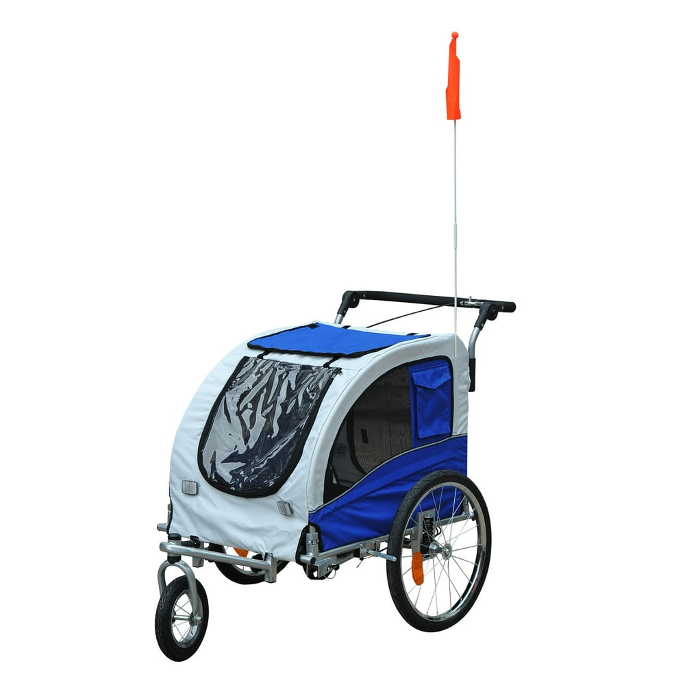 Aosom Elite II 2In1 Pet Dog Bike Trailer And Stroller With Suspension