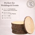 thumbnail image 2 of Rodajas de Madera Rústica Rustic Wood Slices Inc. 33-36 cm Juego de 10, 2 of 6