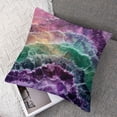 thumbnail image 7 of BANET Throw Pillow Cover Set of 2 Cases Texture Mystic Violet 18x18in, 7 of 7