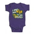 thumbnail image 1 of Toddler "I Dig Being the Big Brother" Bodysuit - Purple - 6 Months, 1 of 1