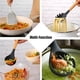 thumbnail image 5 of Juego de 31 utensilios de cocina resistentes al calor con mango de madera de silicona y soporte, no tóxicos, espátulas, cucharas, pinzas, cuchillos, utensilios, 5 of 7