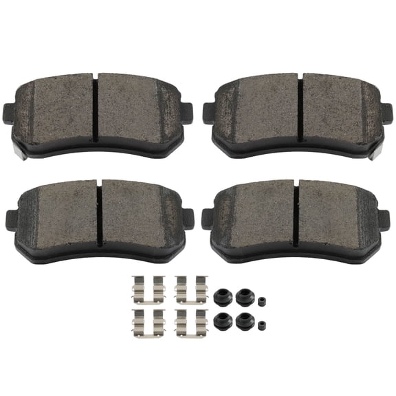 SCITOO D1398 Rear Ceramic Brake Pads Sets w/Hardware Replacement For Hyundai For Accent | For Elantra | For Sonata | For Tucson,For Kia For Cadenza | For Forte Koup | For Forte5 | For Sportage