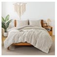 thumbnail image 3 of TiaGOC Tannish Grey Comforter Set Queen Size, 3 Pieces Boho Tufted Bedding Set & Collections, All Season Bed Set (90x90In Comforter and 2 Pillow Shams), 3 of 7