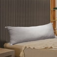 thumbnail image 6 of Luckky Full Body Pillow, Large Bed Sleeping Pillow for Adults and Side Sleeper, Long Pillow Insert with Velvet Cover, 20x54 Inches, Zipper Type (Gray), 6 of 9