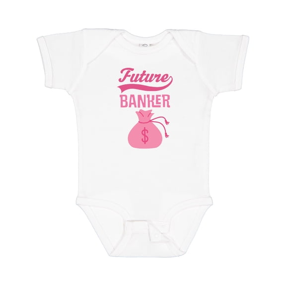 Inktastic Girls Future Banker Career Girls Baby Bodysuit