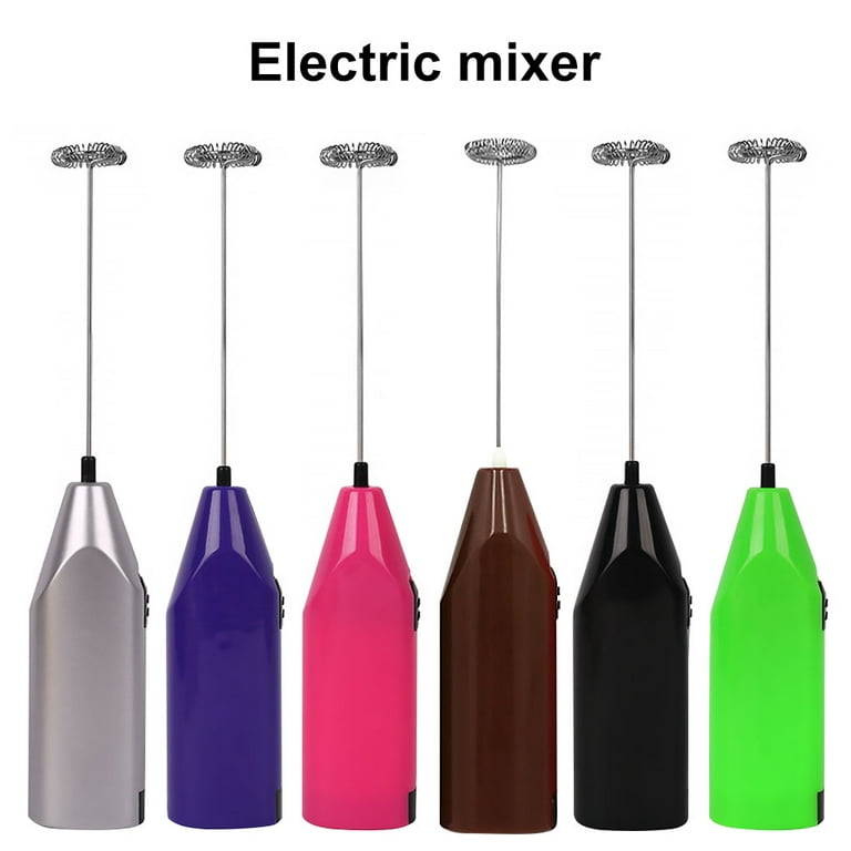 Cusimax Electric Milk Frother Handheld Egg Whisk Mixer Foam Maker Drinks Coffee Stirrer Foamer, Silver, Size: As Shown