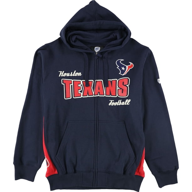 Hands High Houston Texans - Sudadera con capucha para hombre, color azul, grande