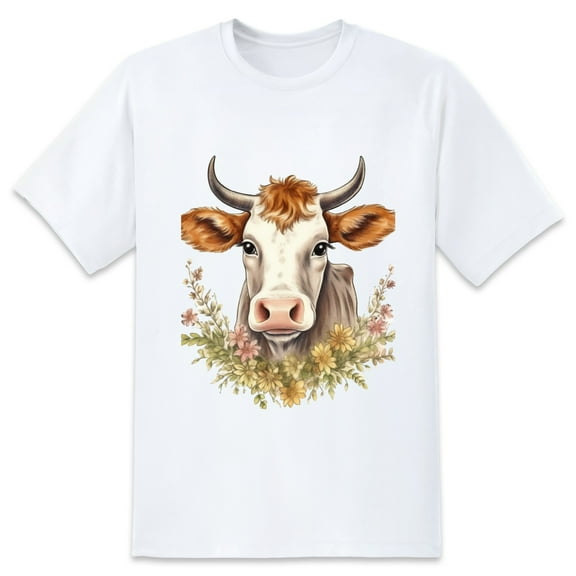 Men's Graphic TeeCow (25) Letter Print T-Shirts Round Neck Short Sleeves Sizes XS-5XL Summer Daily Casual Tops