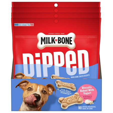 UPC: 0079100221608 | Milk-Bone Dipped Dog Biscuits Baked With Vanilla Yogurt  12 oz.