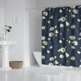 thumbnail image 2 of Waterproof Navy Cute Daisy Shower Curtain 72x72 Inch Boho Style Polyester Unique Shower Curtain for Bathroom Hotel Home Decor with 12 Plastic Hooks, 2 of 5