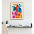 thumbnail image 2 of Kate and Laurel Framed Canvas Wall Art Print Modern Abstract Dogs by Rachel Lee, 18 x 24 Sylvie Natural Frame, Modern Contemporary, Abstract Art for Wall Decor, 2 of 8