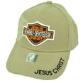 thumbnail image 1 of Jesus Heavenly Devoted Son Christ Khaki Adjustable Hat Cap Religious Harley, 1 of 2