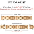 thumbnail image 2 of REQO for Fitbit Versa 4/Sense 2 Solid Stainless Steel Wrist Band with Watch Case,for Versa 3/Sense Metal Replacement Straps and Screen Protection Case for Women Men, 2 of 6