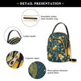thumbnail image 4 of FORMRS Crossbody Bag for Women Quilted Travel Shoulder Cell Phone Purse with Chain Strap Handbag, Blue Lemons, 4 of 7