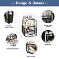thumbnail image 3 of Iauyy Clear Backpack Heavy Duty PVC Transparent Backpack for College Workplace, Cute Cartoon Rabbit, 3 of 8