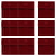 thumbnail image 1 of 12 bolsas de joyería de terciopelo con botón a presión de 2.8x2.8 pulgadas para anillos, collares, pulseras, aretes y relojes, rojo profundo, 1 of 5