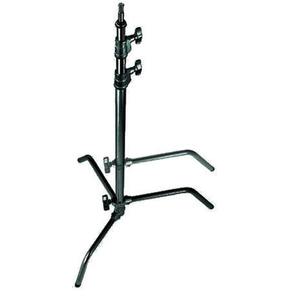 Avenger 10.75' C-Stand, Double Riser with One Sliding Leg, Black Steel